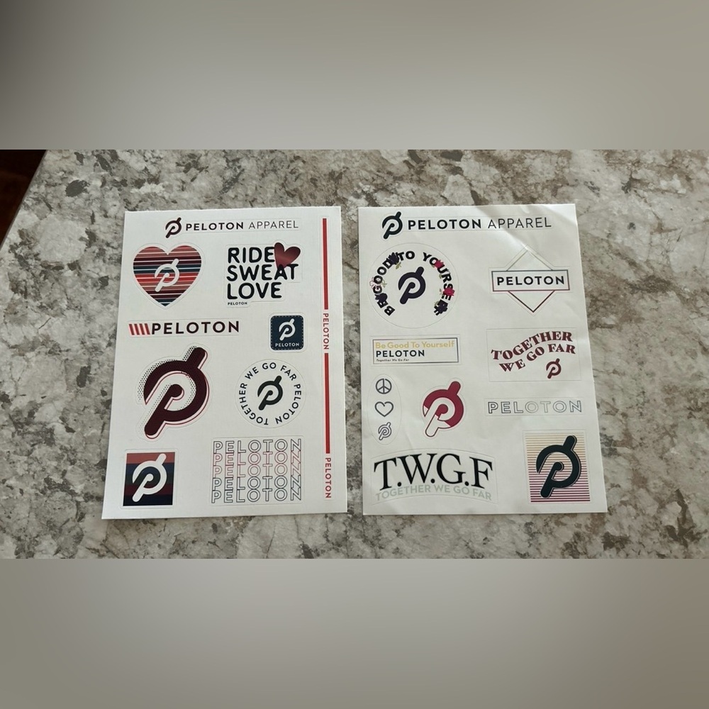 Peloton Sticker Bundle Set of 2